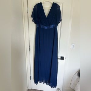 Dark blue bridesmaid dress